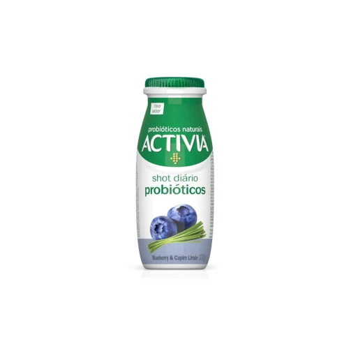 LEITE FERMENTADO ACTIVIA 100G SHOT BLUEBERRY CAPIM LIMÃO