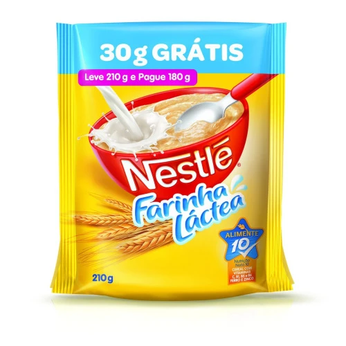 NESTLÉ FARINHA LÁCTEA LEVE 210G PAGUE 180G