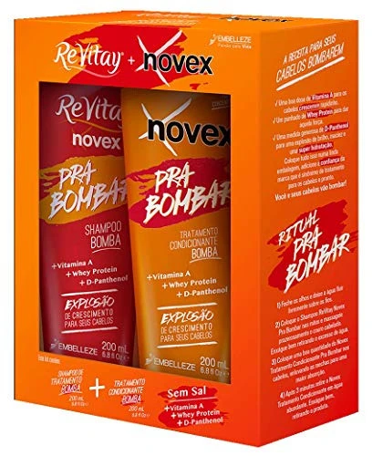 KIT SH CO NOVEX SH 300ML CO 200ML PRA BOMBAR UNIT