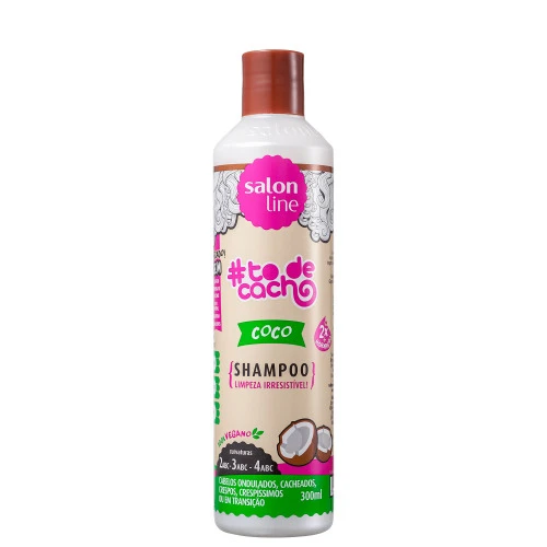 SHAMPOO DE COCO TO DE CACHO TRATAMENTO PRA CONQUISTAR 300ML SALON LINE