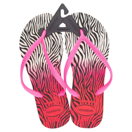 SANDÁLIA BRANCA E MARAVILHA SLIM ANIMALS HAVAIANAS Nº 35 36