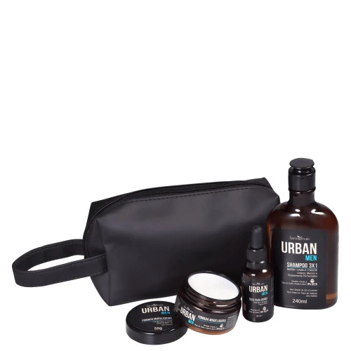 FARMAERVAS URBAN MEN KIT SH OLEO POMADA GRT NECE
