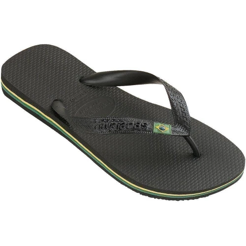 SANDÁLIA PRETA BRASIL HAVAIANAS Nº 45 46