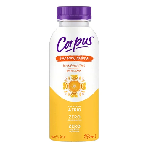SUCO PRONTO CORPUS 250ML LARANJA
