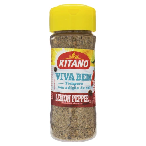 TEMPERO LEMON PEPPER KITANO VIVA BEM FRASCO 85G