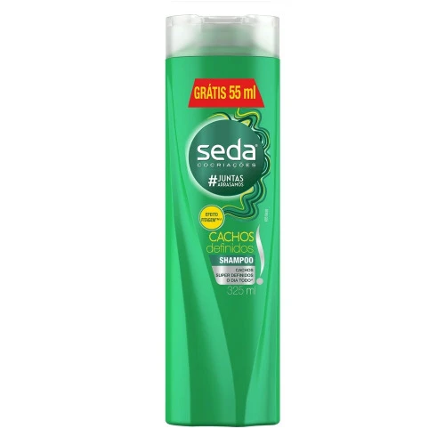 SHAMPOO SEDA COCRIAÇÕES CACHOS DEFINIDOS FRASCO 325ML GRÁTIS 55ML