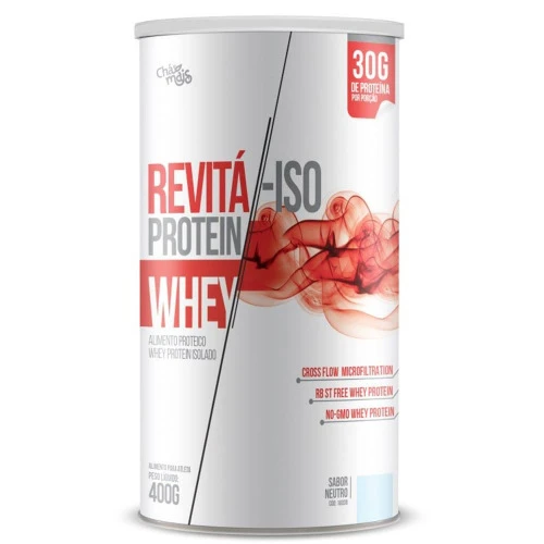 WHEY REVITA ISO PROTEIN SABOR NEUTRO 400G CHÁMAIS
