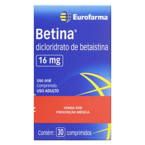 BETINA 16MG EUROFARMA CAIXA 30 COMPRIMIDOS