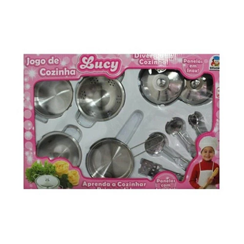 BRINQUEDO BRASKIT JG DE COZINHA LUCY INOX UN