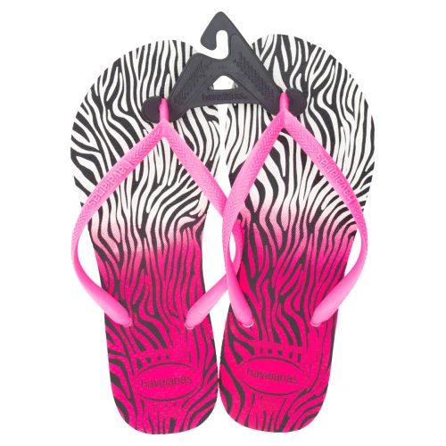 SANDÁLIA BRANCA E MARAVILHA SLIM ANIMALS HAVAIANAS Nº 37 38