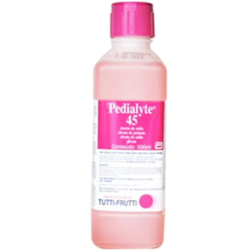 PEDIALYTE 45 SABOR TUTTI FRUTTI 1 ML 0 49 G ML 1 025 G ML 11 375 G ML SOLUÇÃO ORAL 500 ML ABBOTT SI