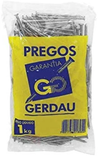 PREGO COM CABEÇA POLIDO 12X15 1KG GERDAU