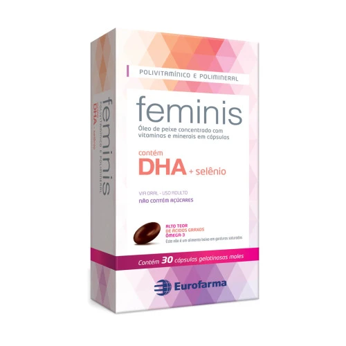 SUPLEMENTO ALIMENTAR FEMINIS COM 30 CÁPSULAS