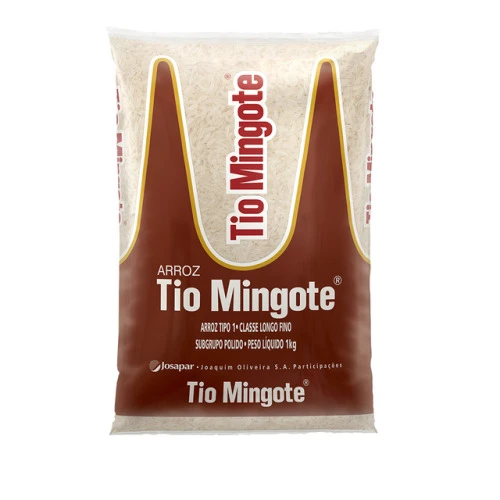 ARROZ TIO MINGOTE 1KG TIPO 1 CLASSE LONGO FINO