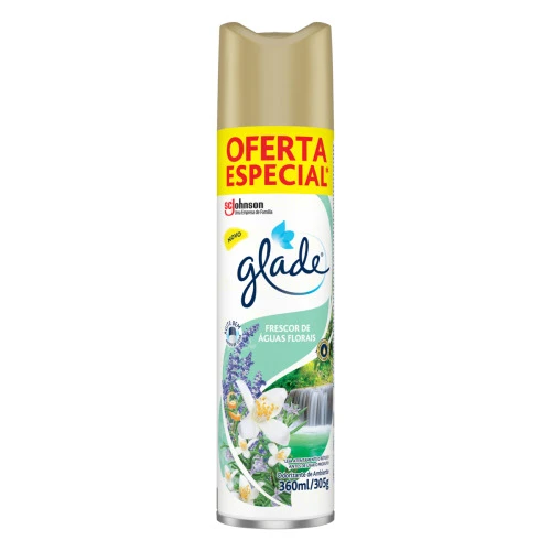 ODORIZADOR DE AMBIENTE ÁGUA S FLORAIS GLADE FRASCO 360ML