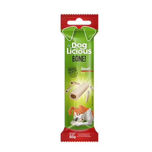 PETISCO DOGLICIOUS BONE CARNE 80G
