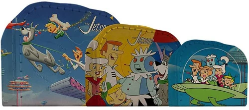 CONJUNTO 3 MALETAS HB JETSON ALL CARACTHERS COLORIDAS URBAN 30X21 CM