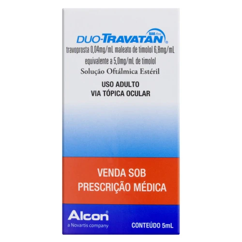 DUO TRAVATAN ALCON CAIXA 5ML SOLUÇÃO OFTÁLMICA