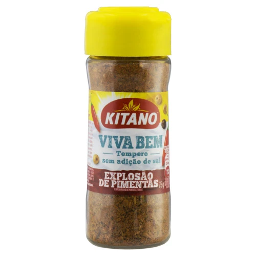 TEMPERO EXPLOSÃO DE PIMENTAS KITANO VIVA BEM FRASCO 75G