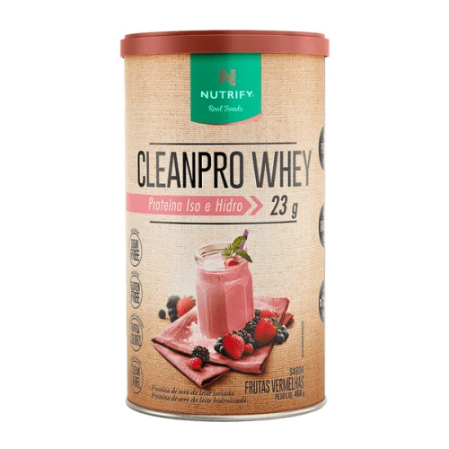 CLEAN PRO WHEY PROTEÍNA ISO E HIDRO 450G - NUTRIFY