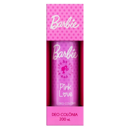 DEO COLÔNIA PINK LOVE BARBIE NUTRIEX MARCAS TEENS CAIXA 200ML