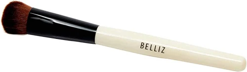 PINCEL MARFIM ILUMINADOR E CORRETIVO BELLIZ PRETO BEGE MARROM