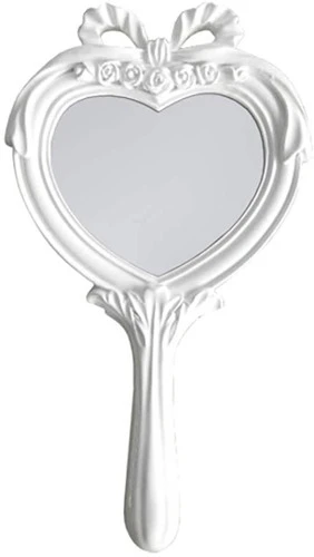ESPELHO COMBERS HEART BRANCO EM RESINA URBAN 26X14 CM