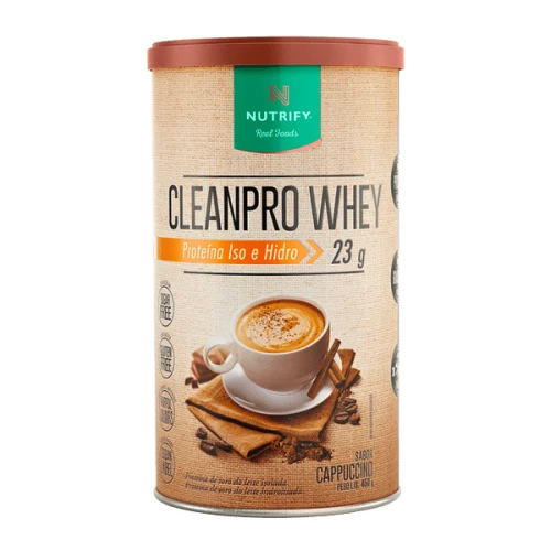 CLEAN PRO WHEY PROTEÍNA ISO E HIDRO 450G - NUTRIFY