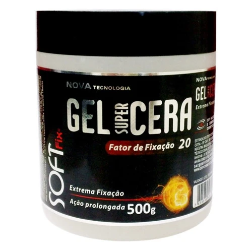 GEL FIXADOR SOFTFIX 500G SUPER CERA SEM ÁLCOOL UNIT
