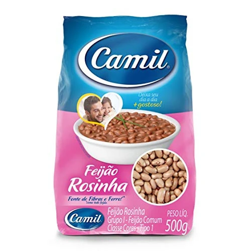 FEIJÃO ROSINHA TIPO 1 CAMIL PACOTE 500G