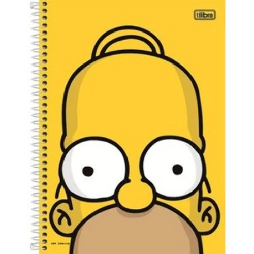 CADERNO UNIVERSITÓRIO ESPIRAL SIMPSONS 96 FOLHAS 446G TILIBRA