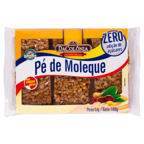 PÉ DE MOLEQUE LIGHT DACOLÔNIA CAIXA 100G