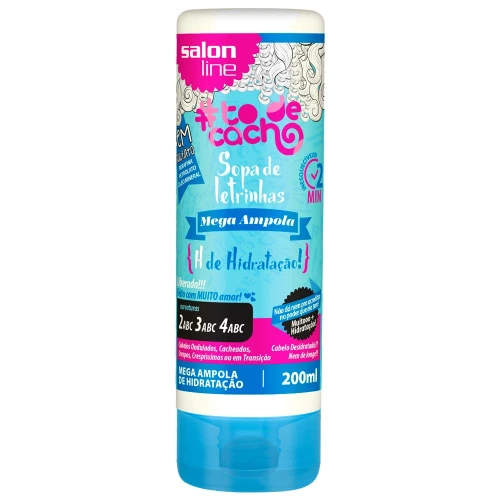 MEGA AMPOLA SALON LINE SOPA DE LETRINHAS HIDRATAÇÃO 200ML