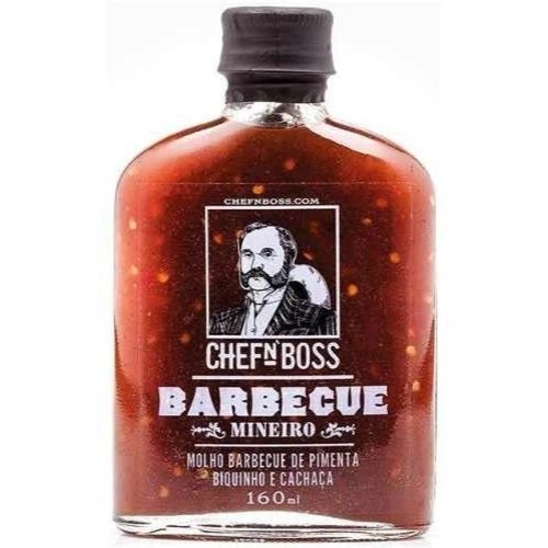 MOLHO CHEF BOSS 160ML BIQUINHO CACHAÇA BARBECUE