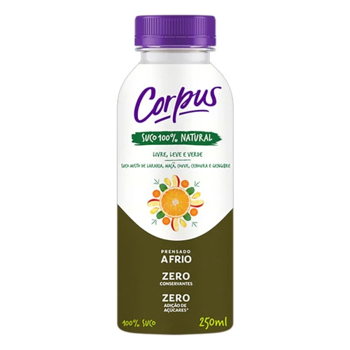 SUCO PRONTO CORPUS 250ML LIVRE LEVE VERDE