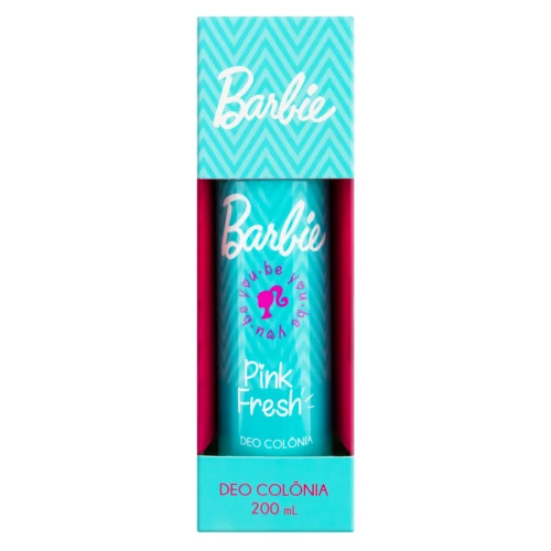 DEO COLÔNIA PINK FRESH BARBIE NUTRIEX MARCAS TEENS CAIXA 200ML