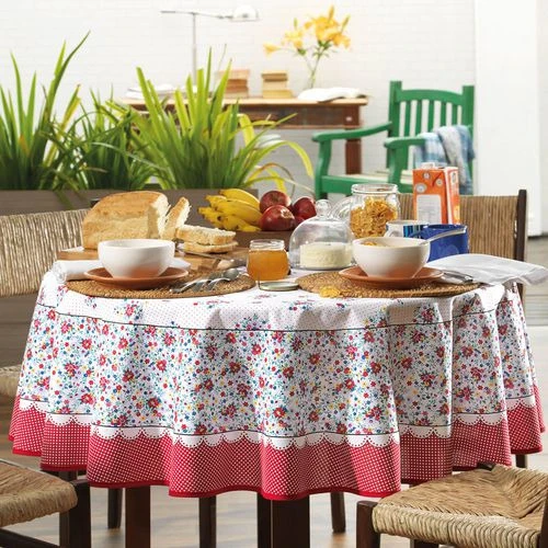 TOALHA DE MESA KARSTEN 160CM CADA DIA CORA