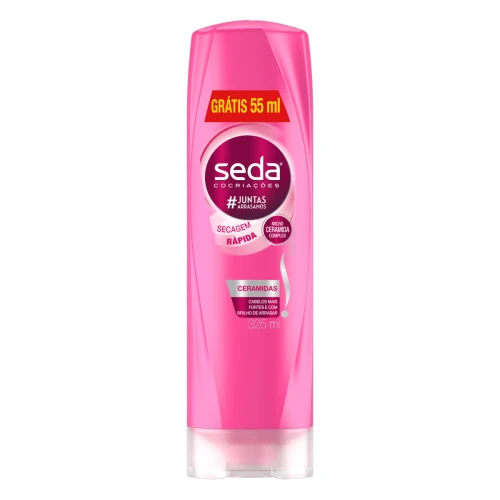 CONDICIONADOR SEDA COCRIAÇÕES CERAMIDAS FRASCO 325ML GRÁTIS 55ML