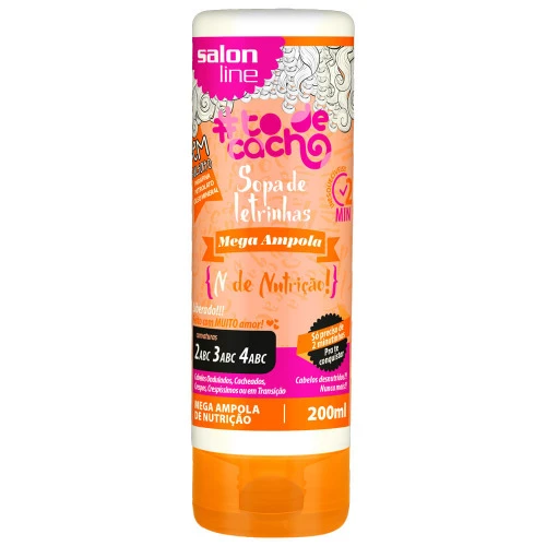 MEGA AMPOLA SALON LINE SOPA DE LETRINHAS NUTRIÇÃO 200ML
