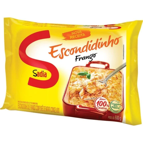 ESCONDIDINHO DE FRANGO SADIA PACOTE 600G