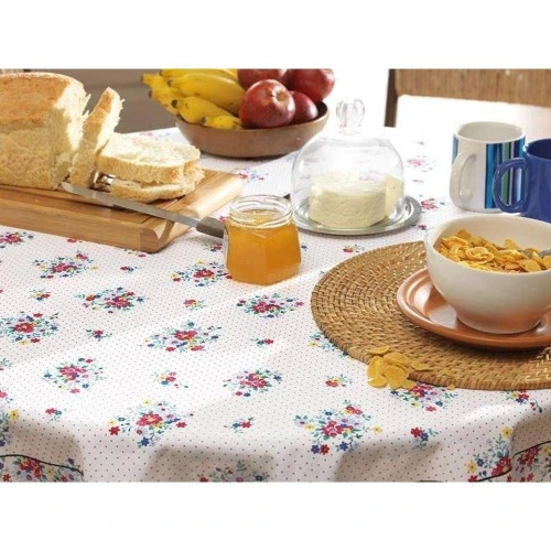 TOALHA DE MESA KARSTEN 140X210CM CADA DIA CORA