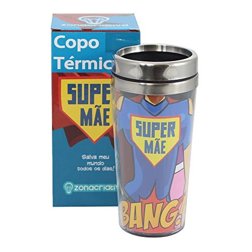 COPO TÉRMICO ZONACRIATIVA 450ML SUPER MAE