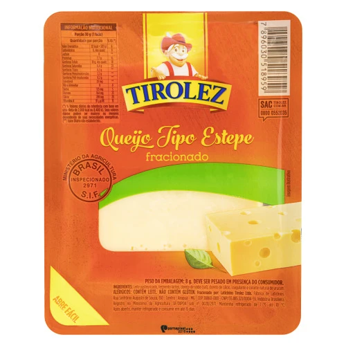 QUEIJO ESTEPE FRACIONADO TIROLEZ
