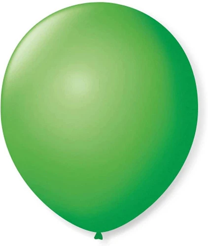 SÃO ROQUE BALÃO PARA DECORAÇÃO REDONDO NÚMERO 9 MACA VERDE 50 BALÕES
