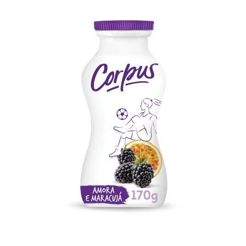 IOGURTE LÍQUIDO ZERO LACTOSE CORPUS AMORA E MARACUJÁ 170G