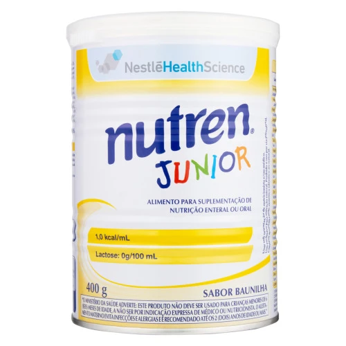 ALIMENTO PARA NUTRIÇÃO BAUNILHA NESTLÉ NUTREN JÚNIOR LATA 400G
