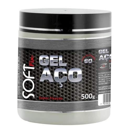 GEL FIXADOR SOFTFIX 500G AÇO UNIT