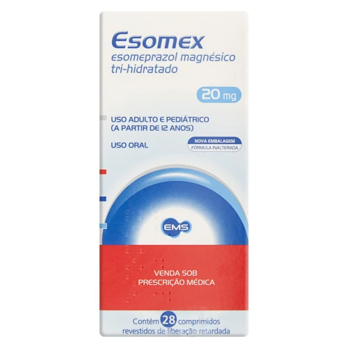 ESOMEX 20MG EMS CAIXA 28 COMPRIMIDOS REVESTIDOS