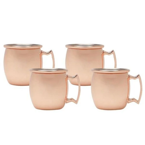 CJ 4 CANECAS LYOR 60ML AÇO INOX COBRE MOSCOW MULE