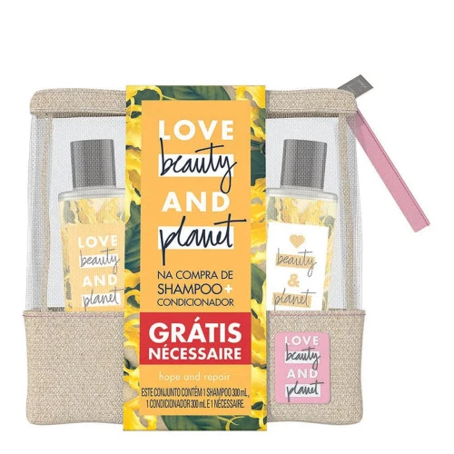 KIT BEAUTY AND PLANET HOPE AND REPAIR ÓLEO DE COCO YLANG YLANG SHAMPOO 300ML  CONDICIONADOR 300M